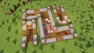 How To Build an Underground Survival Base | Minecraft Tutorial