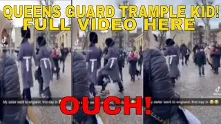 QUEENS GUARD TRAMPLE LITTLE KID! FULL VIDEO HERE | REACTION | Tower of London Queens Guard crush kid