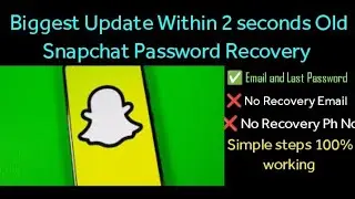 How To Recover Snapchat Account WITHOUT Email or Phone Number