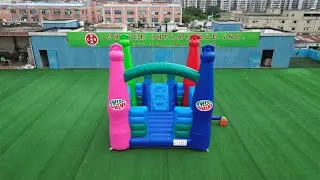 Pop into Fun: Custom Bottle Shaped Inflatable Bounce House! 🍾🏰🎉 Chinee Inflatables T2-8200