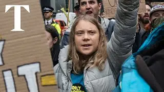 Greta Thunberg joins second climate protest at JP Morgan after arrest