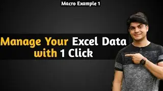 How To Create Macro Button In Excel? | Macro in excel hindi | Data Entry tricks and tips