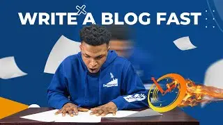 How To Compose a Blog Post Fast; Even if You've Never Written One Before | Blogging 101