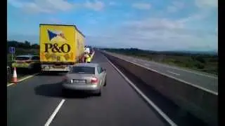 A big garda checkpoint near Limerick