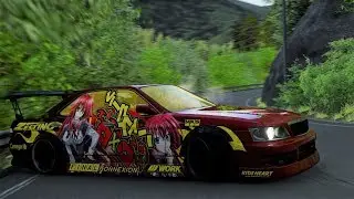 Itasha Touge Drifting on Happogahara! Anime Itasha Laurel! - Assetto Corsa