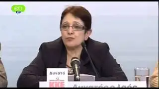 Αλέκα Παπαρήγα για τις πολιτικές εξελίξεις