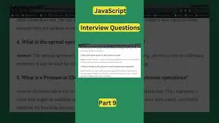 javascript interview questions part 9 | javascript interview questions