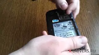 Как вставить SIM-карту в Prestigio 4300 DUO (X-DRIVERS.RU)