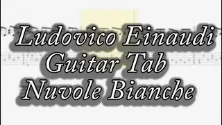 Ludovico Einaudi - Nuvole Bianche Guitar Tab