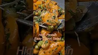 Easy Carrot Salad #highprotein #cooking #Saladrecipe