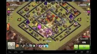 Clash of clans Hatalı Golem Pekka Büyücü Saldırısı 10 Level