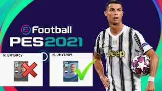 Серые и голубые карточки игроков в PES 2021 mobile.