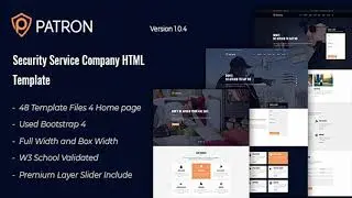 Patron - Security Service Company HTML Template | Themeforest Website Templates and Themes