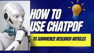 CHATPDF-Summarizing the research article in fraction of seconds by Bharathi Patnala#chatpdf#aitools