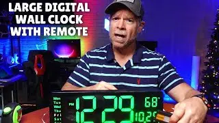 Large Digital Wall Clock with Remote | 16