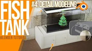 How to add details to your 3d Model | Blender 2.91 BEGINNER Tutorial | Fish Tank