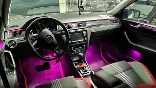 Установка Ambient Light Skoda Rapid