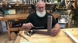 How to get glue out of the inside miter corner of your woodwork project.