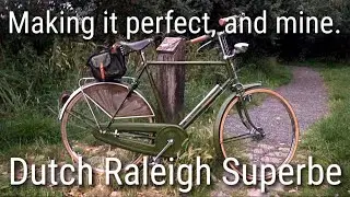 Dutch Raleigh Superbe 3-speed vintage bicycle. Fixing faults, upgrades and bling! Plus test ride!
