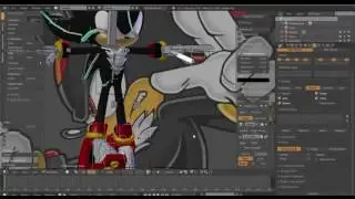 Blender Tutorial: Modeling Shadow The Hedgehog Part: 17