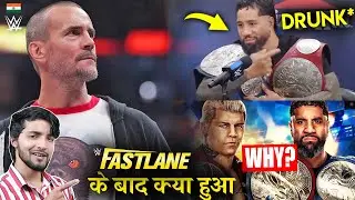 WWE Fastlane Oops Moment🤣...CM Punk, REASON Why Jey Uso & Cody Rhodes Won Titles WWE 2023 Highlights