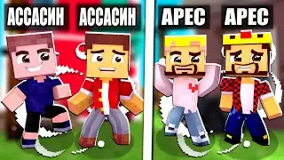ДВА АССАСИНА В КОМАНДЕ - ЭТО ПОБЕДА! МАЙНКРАФТ CUSTOM STEVE CHAOS CRISTALIX Cristalix Csc