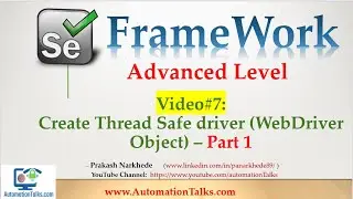 Selenium Framework - Advanced- 07. Create threadsafe driver - Part1 (Create BrowserFactory)
