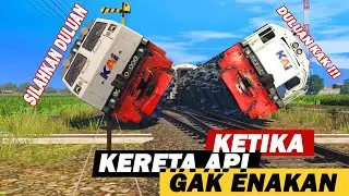 WHAT HAPPENS IF A TRAIN SETS THE RAIL TRACK? 🤣🤣