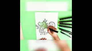 Рисуем ДРАКОНЧИКА | Drawing a DRAGON | #Shorts