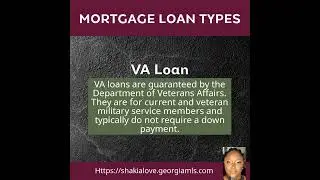 MORTGAGE LOAN TYPES