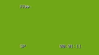 VHS Fast Forward Green Screen Overlay