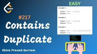 #5 - Contains Duplicate - Leetcode 217 - Solved in 4 ways