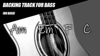 Bass Backing Track Acoustic Ballad in A Minor