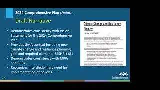 Comprehensive Plan Update: Climate Change and Resiliency Element