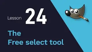 24) The Free select tool