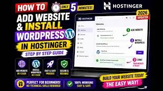 How to add a website and install wordpress in hostinger hosting package only just in 5 minutes