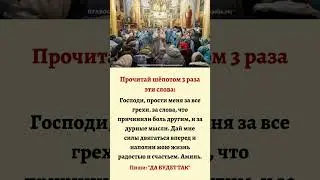 Господи, прости меня за все грехи, за слова, что причинили боль другим, и за дурные мысли.