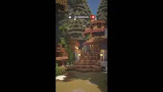 Реалістичний Minecraft: Будівля гарного будинку та двору у лісі