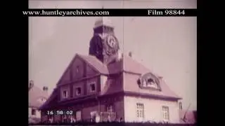 Bad Nauheim. Spa town in Germany, 1930's.  Archive film 98844