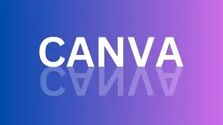 Simple reflection Text Effect in Canva tutorial