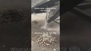 How our mobile jaw rock crusher with vibrating screen to make aggregate stone,quarry crushing plant