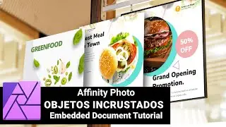 Affinity Photo Español Incrustar documentos / Embedding documents Affinity Photo Curso Tutorial