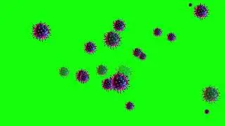 Shaded Corona Virus Green Screen 4K UHD