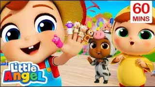 Old MacDonald (Finger Family) | Little Angel & Cocomelon Nursery Rhymes