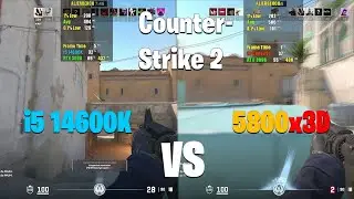 5800X3D vs i5 14600K - Counter Strike 2 | CS2