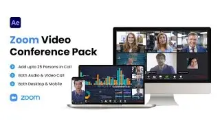 After Effects Template | Zoom Video Conference Pack