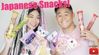 Eden And Audrey Try Japanese Snacks | Eden Ang