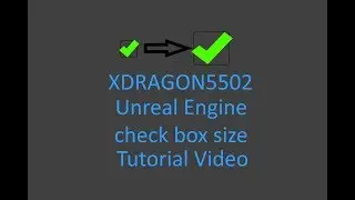 Unreal Engine 4.16 How to change the size of a check box