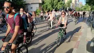 Bike Hanuka/Велосипедная Ханука в корону. Tel Aviv/Тель Авив. AlexVIDEO 2020