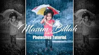 Rainy Effect in Photoshop | Photoshop Tutorial 2017